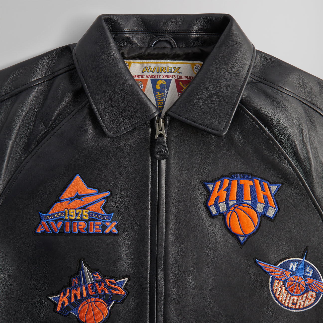 AVIREX x KITH NEW YORK KNICKS PATCH WORK VARSITY