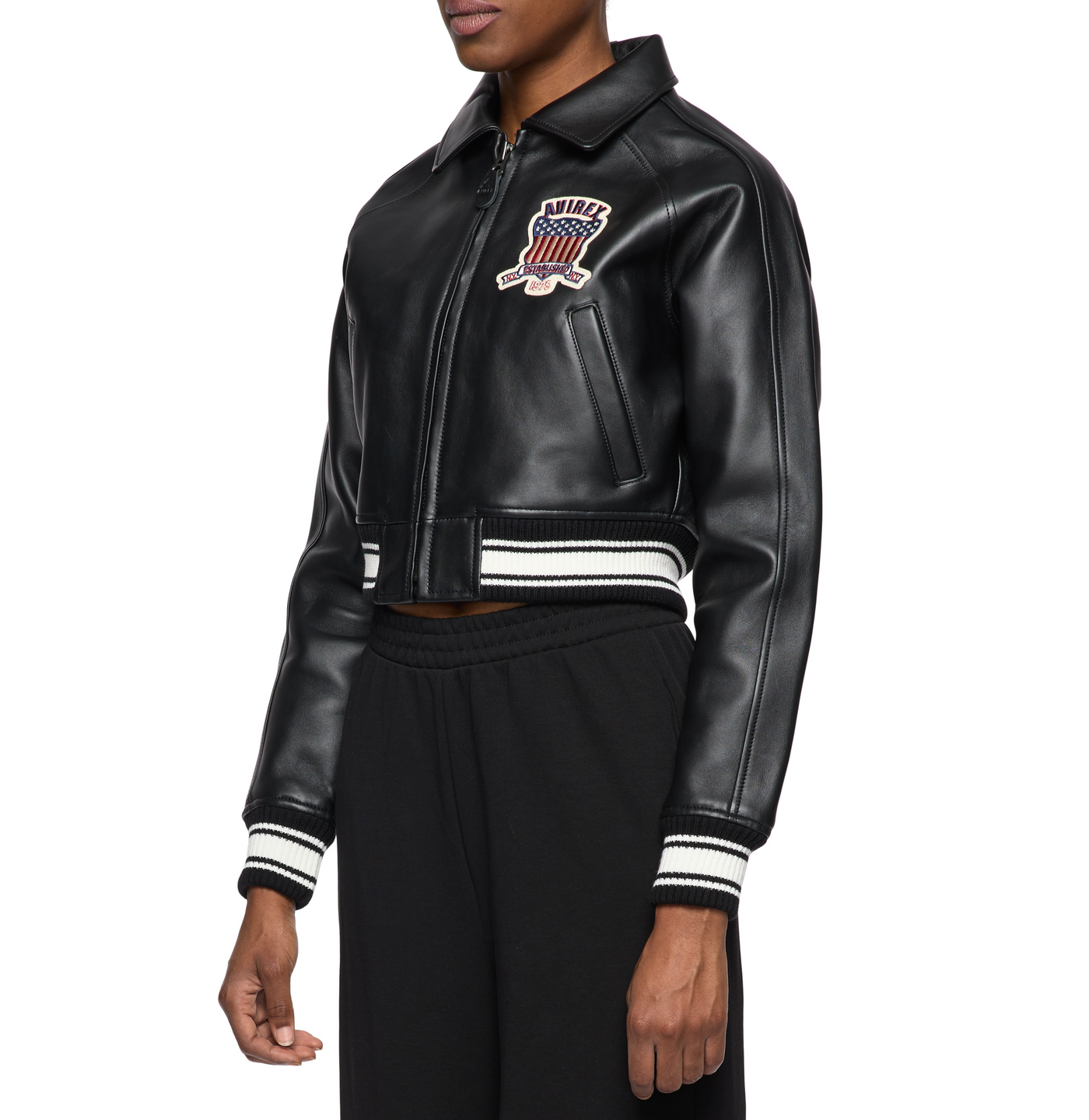 WOMEN’S CROPPED AVIREX ICON BLACK