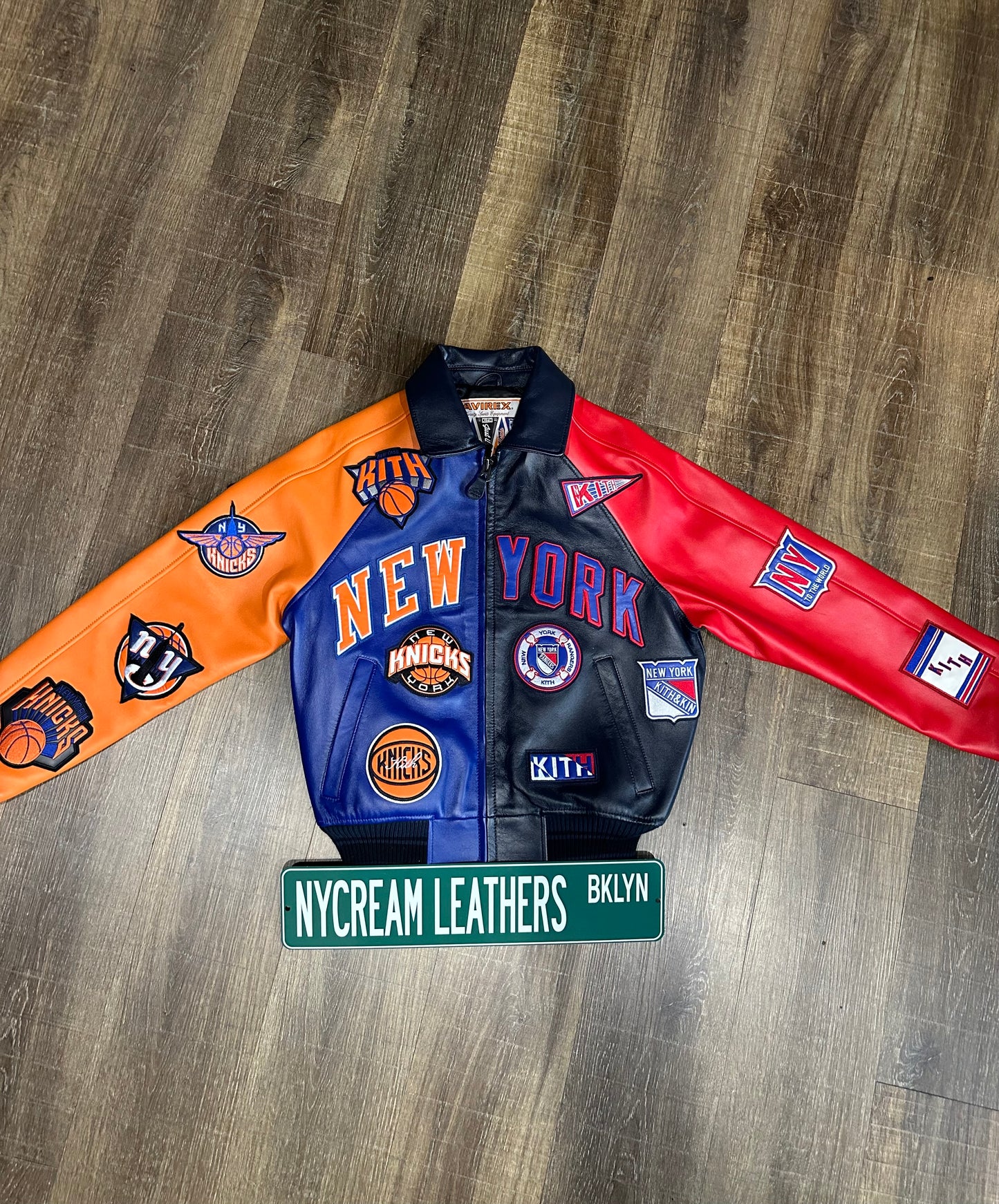 KITH & AVIREX for MADISON SQUARE GARDEN Sports Icon Jacket (MULTI)