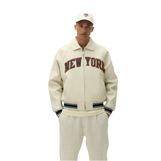KITH & AVIREX FOR THE NEW YORK KNICKS ICON JACKET (SANDRIFT)