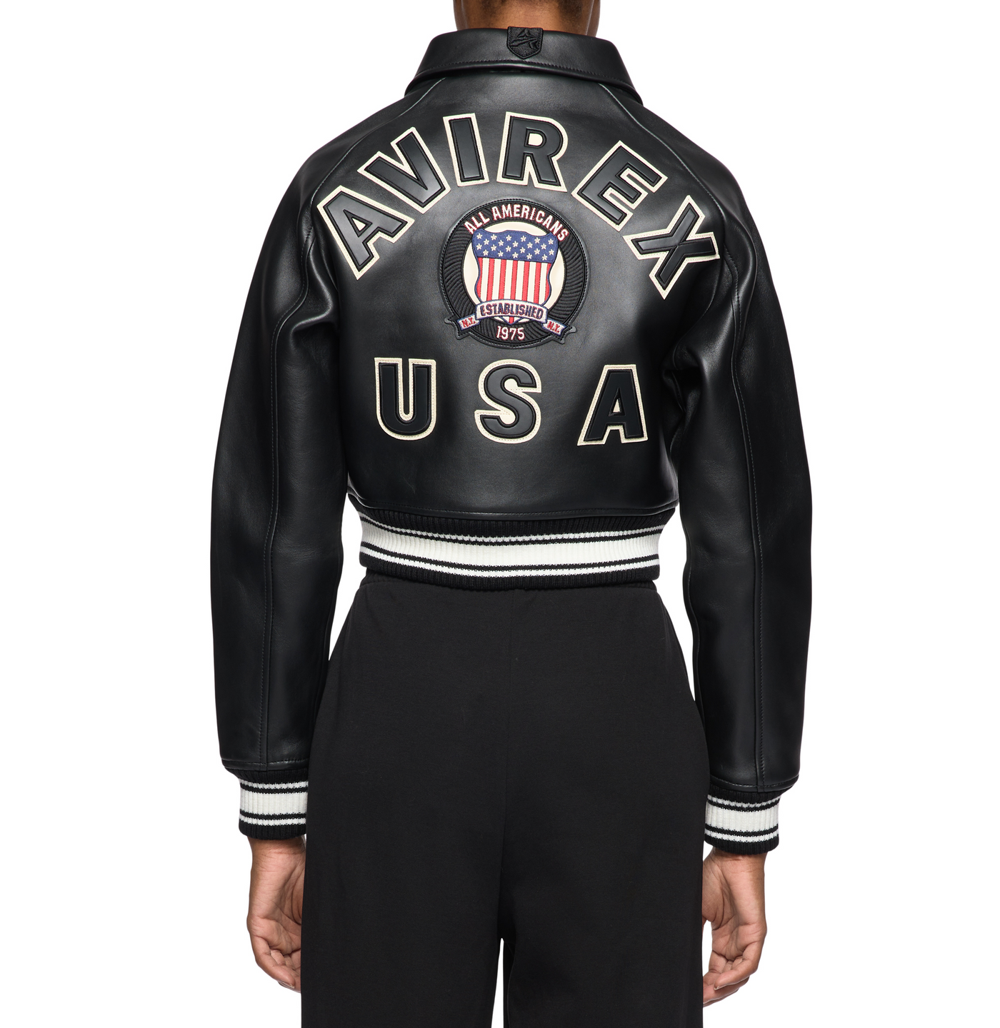 WOMEN’S CROPPED AVIREX ICON BLACK