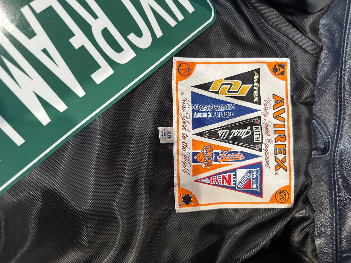 KITH & AVIREX for MADISON SQUARE GARDEN Sports Icon Jacket (MULTI)
