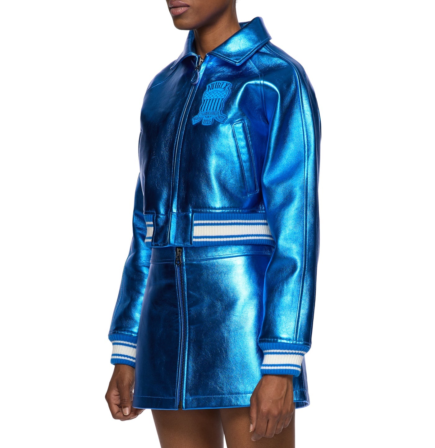 WOMEN’S CROPPED AVIREX ICON BLUE METALLIC