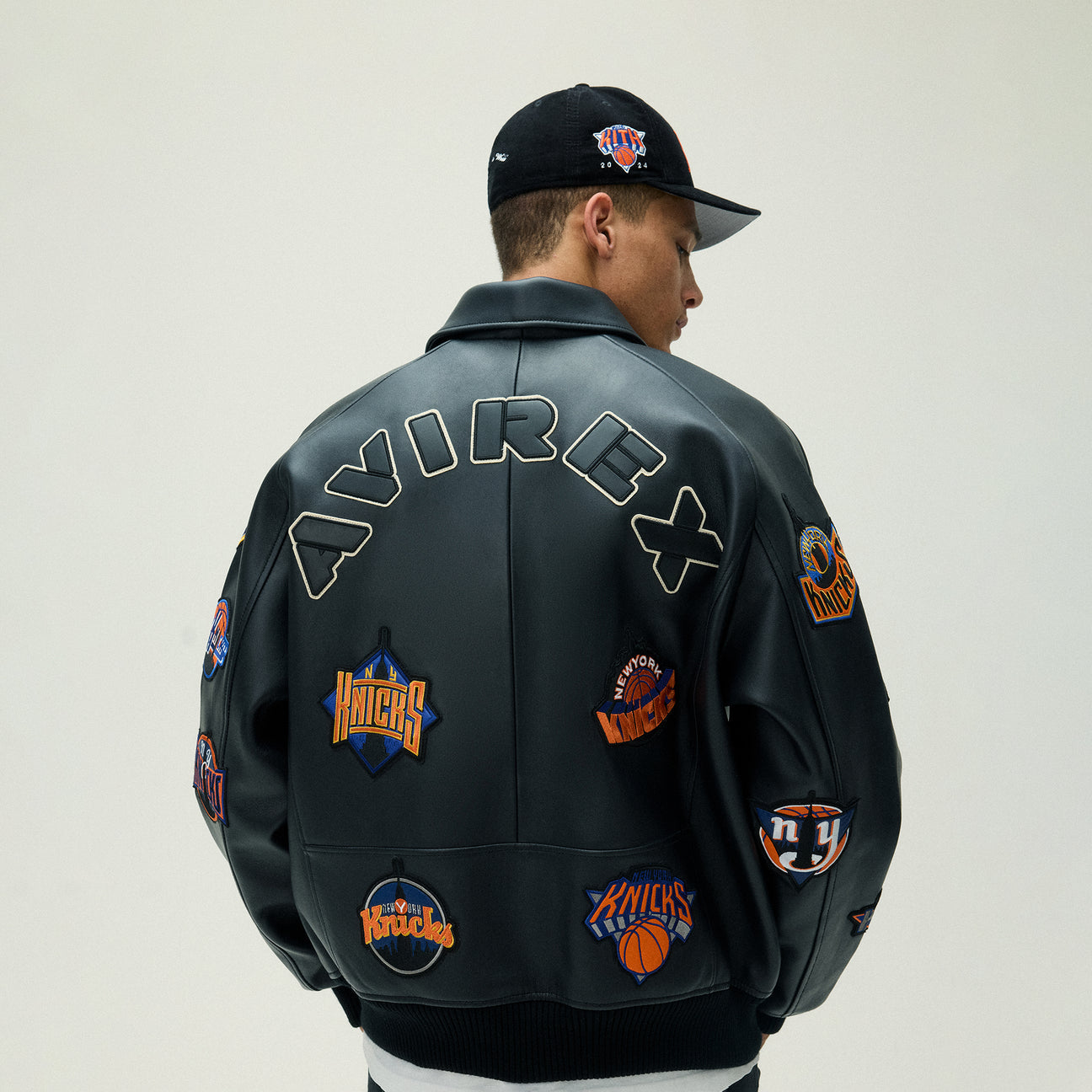AVIREX x KITH NEW YORK KNICKS PATCH WORK VARSITY