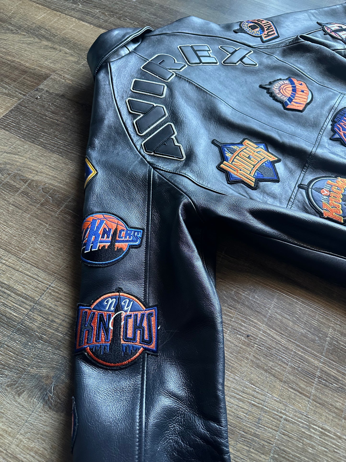 AVIREX x KITH NEW YORK KNICKS PATCH WORK VARSITY