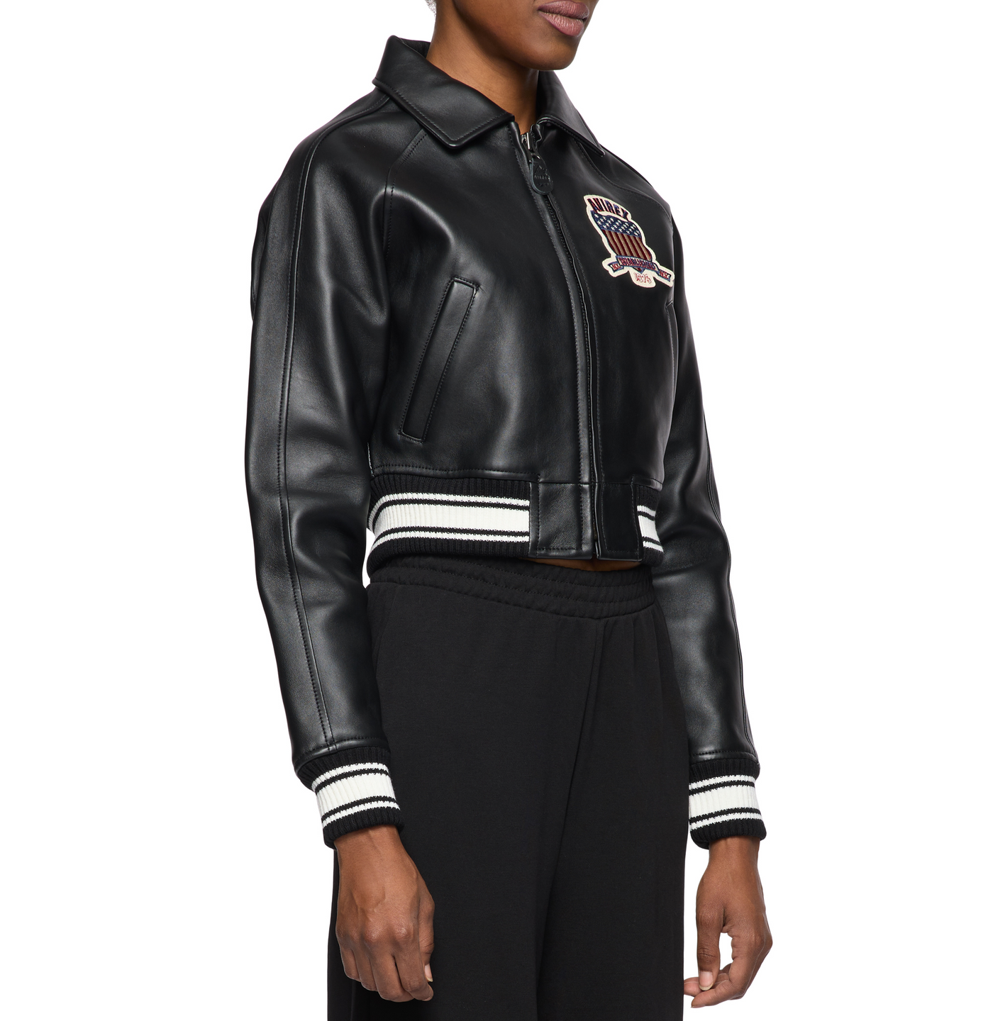WOMEN’S CROPPED AVIREX ICON BLACK