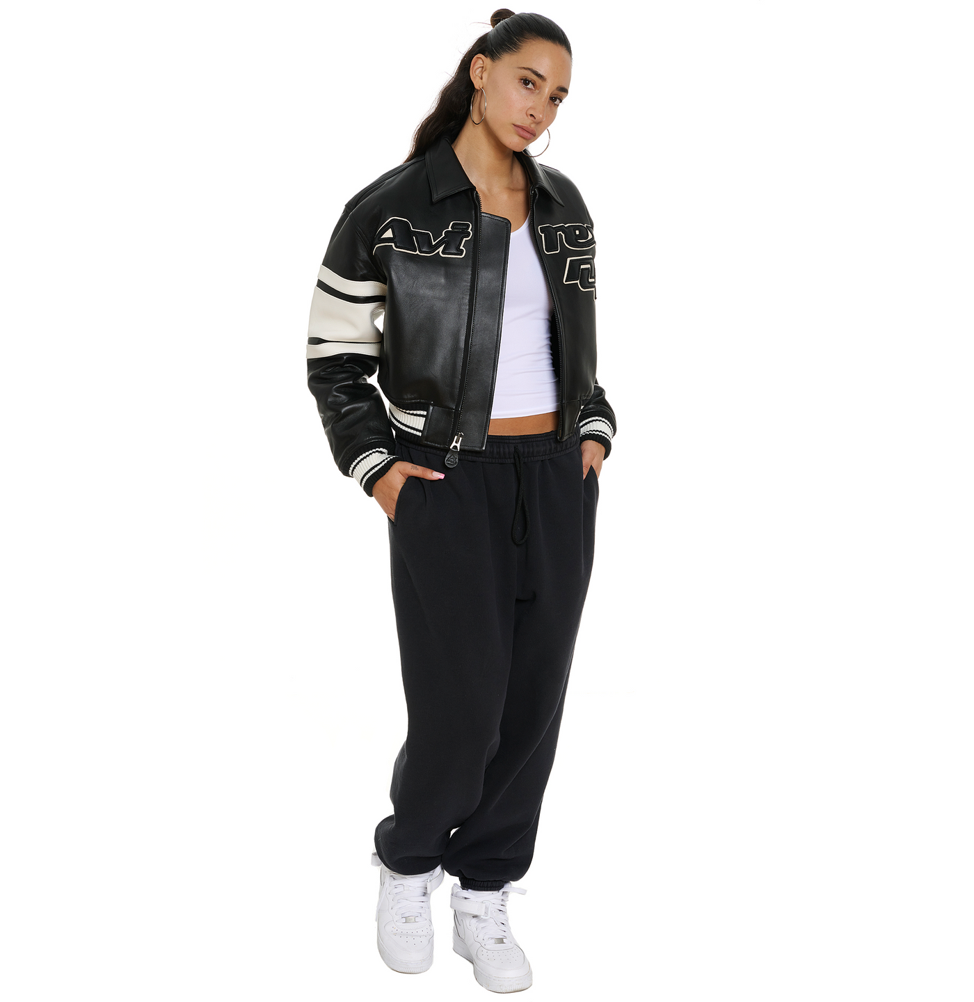 WOMEN’S CROPPED AVIREX LEGEND BLACK