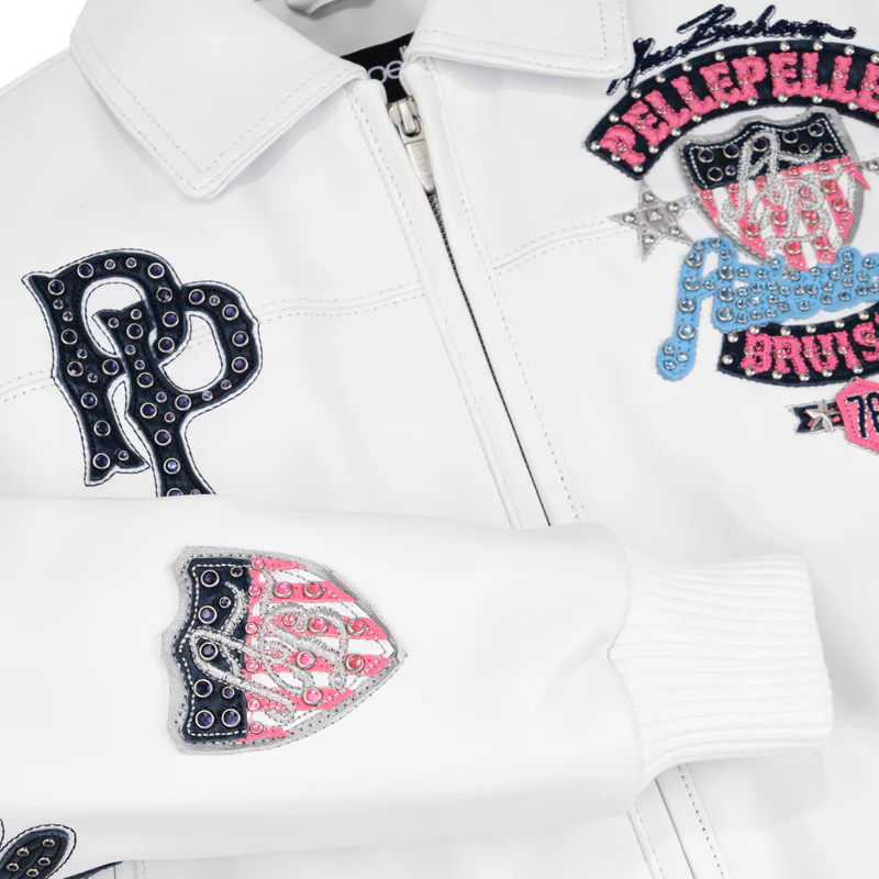 CROPPED PELLE PELLE AMERICAN BRUISER PLUSH WEISS FÜR DAMEN
