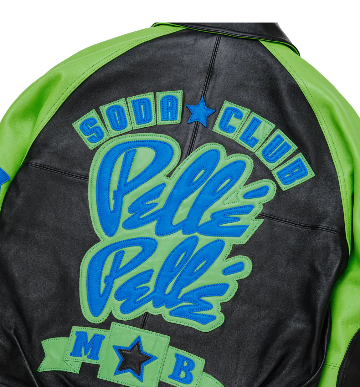 PELLE PELLE CLASSIC SODA CLUB PLUSH (BLACK/BRIGHT GREEN)