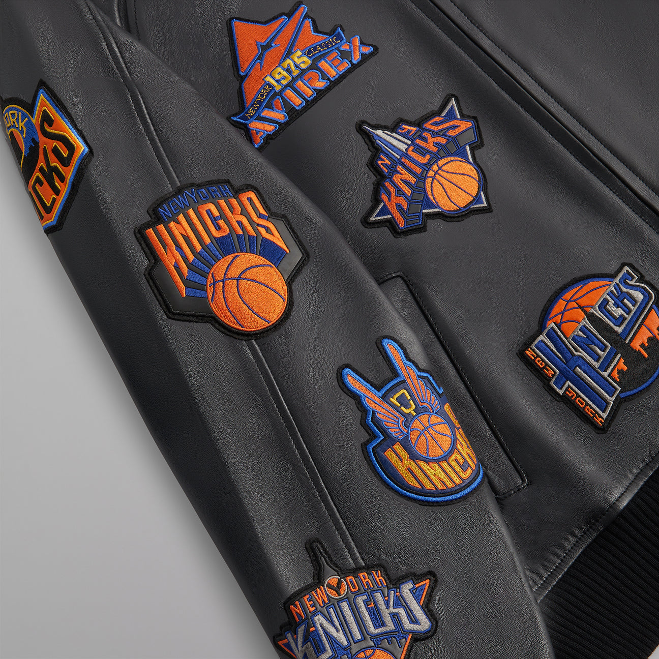 AVIREX x KITH NEW YORK KNICKS PATCH WORK VARSITY