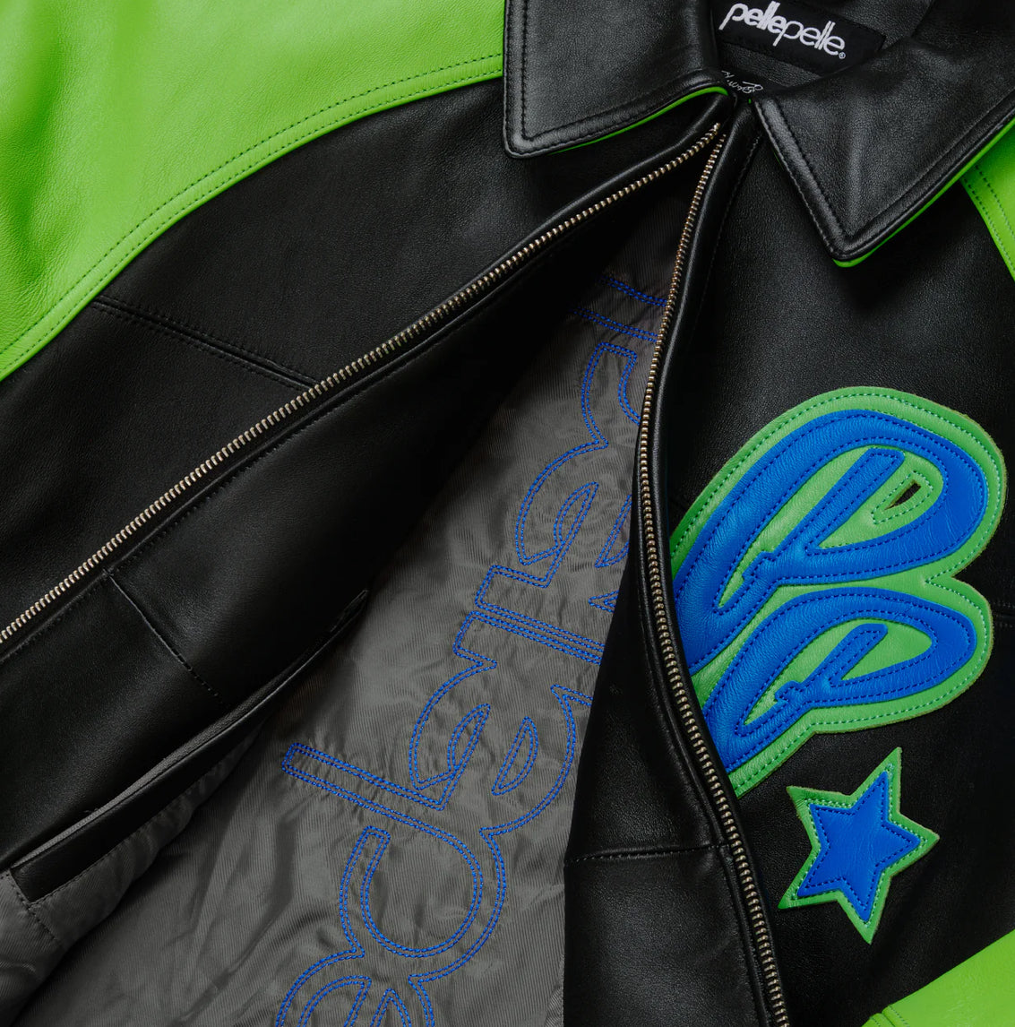PELLE PELLE CLASSIC SODA CLUB PLUSH (BLACK/BRIGHT GREEN)