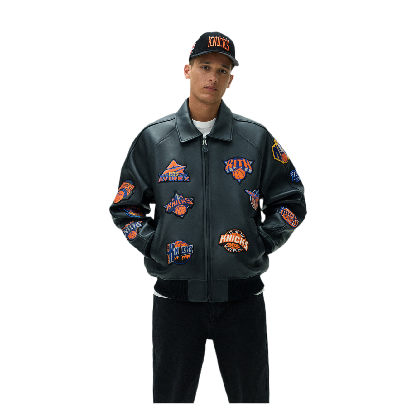 AVIREX x KITH NEW YORK KNICKS PATCH WORK VARSITY