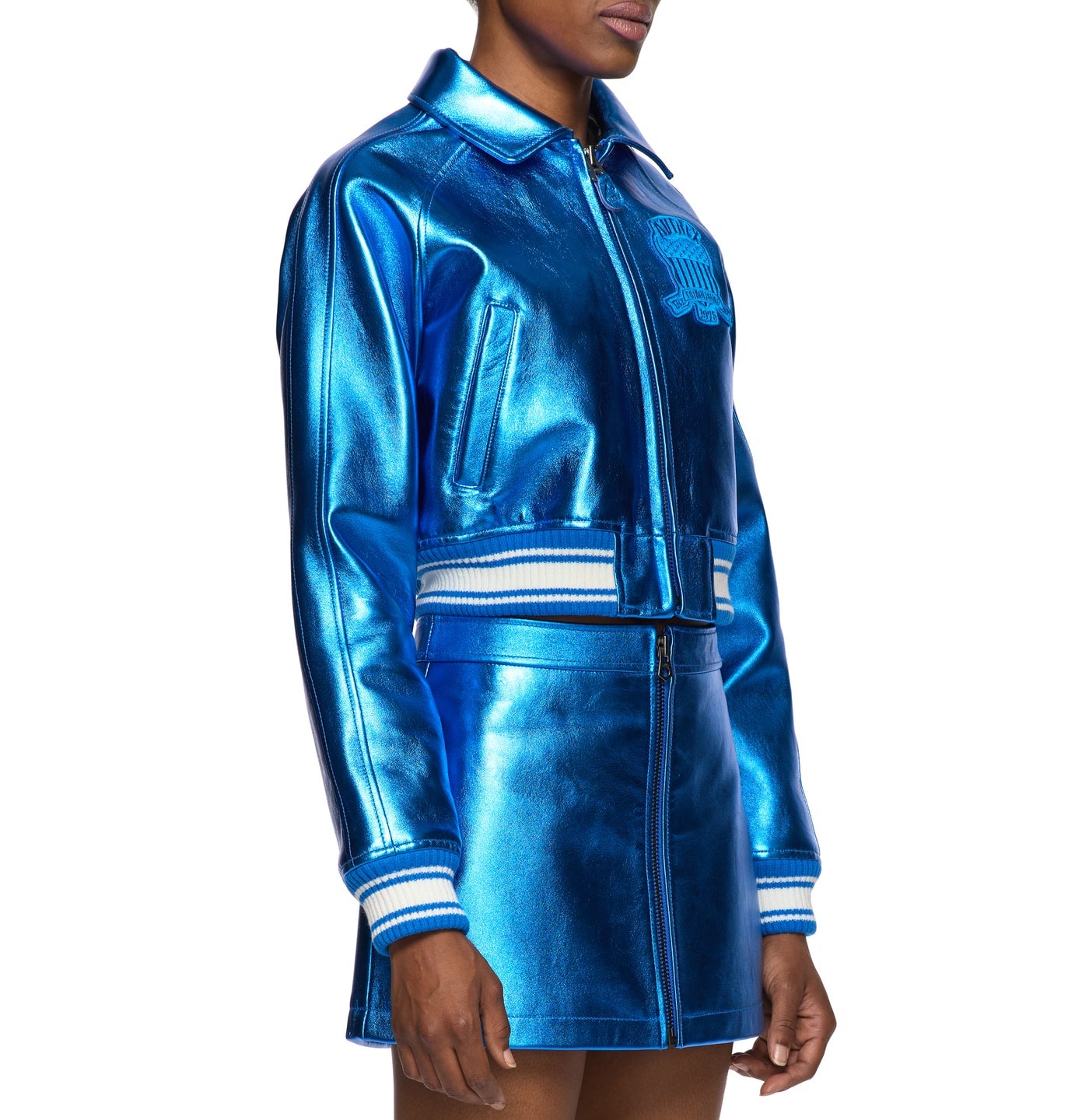 WOMEN’S CROPPED AVIREX ICON BLUE METALLIC