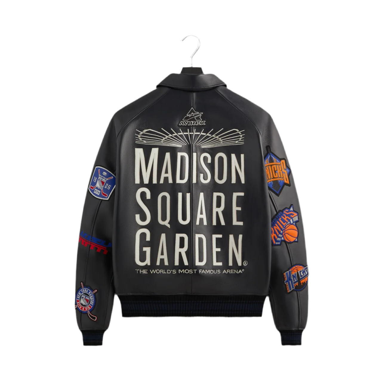 KITH & AVIREX for MADISON SQUARE GARDEN Sports Icon Jacket (BLACK)