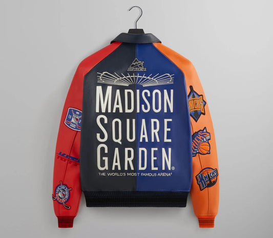 KITH & AVIREX FOR MADISON SQUARE GARDEN SPORTS ICON JACKET (MULTI)