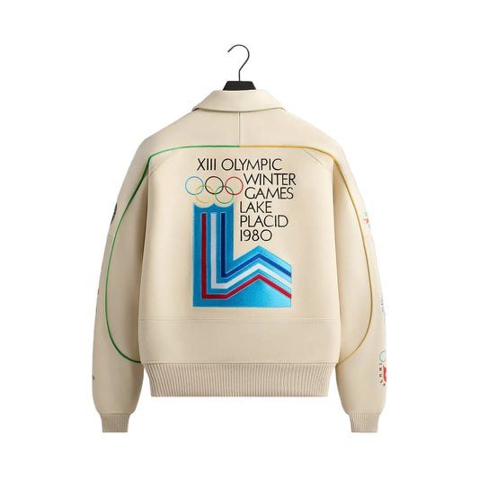 KITH & AVIREX FOR OLYMPICS HERITAGE LEATHER BOMBER JACKET