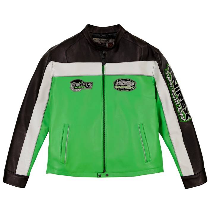AVIREX LONE WOLF RACER JACKET ( BRIGHT GREEN)
