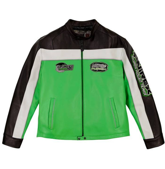 AVIREX LONE WOLF RACER JACKET ( BRIGHT GREEN)
