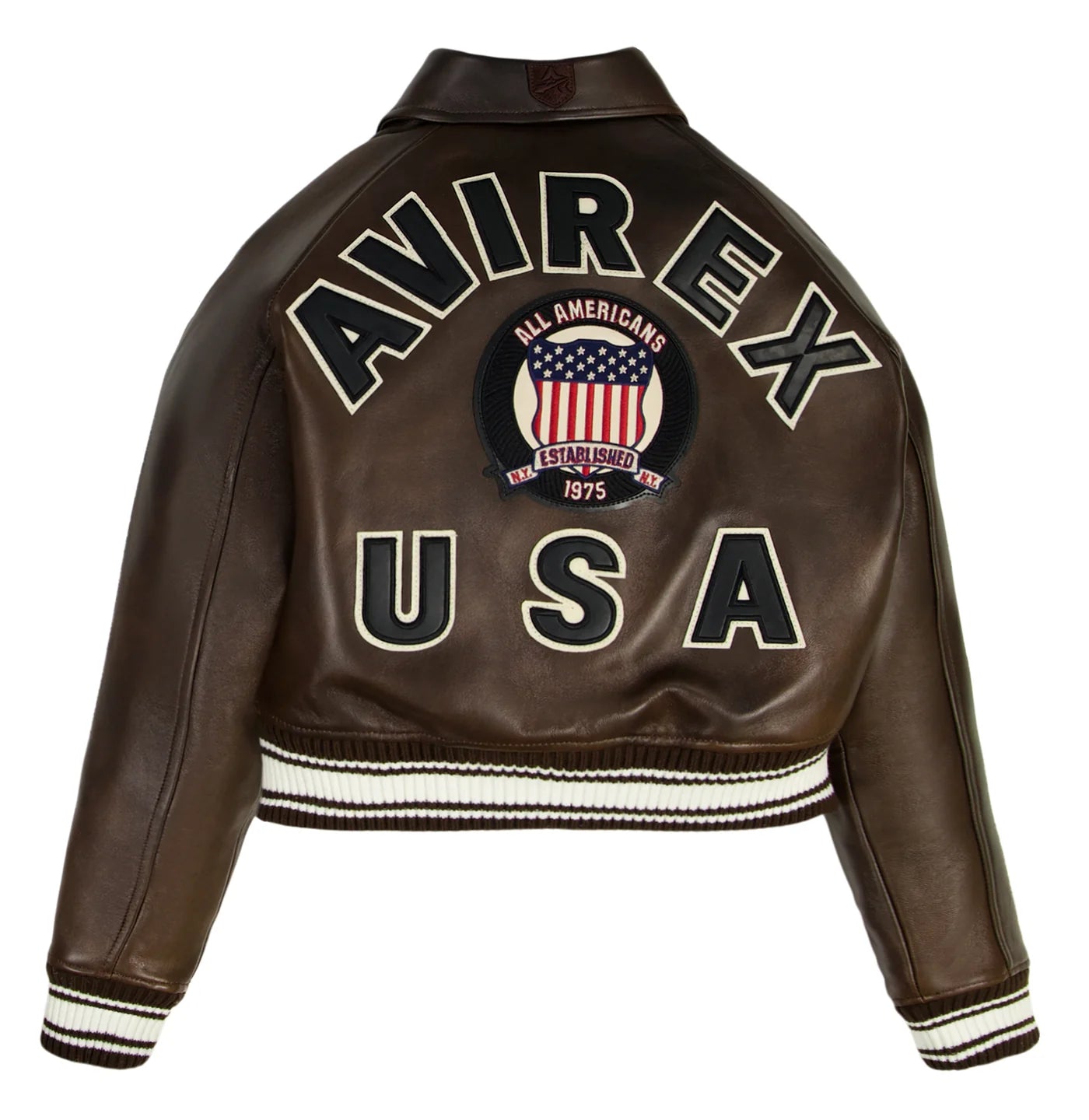 WOMEN’S CROPPED AVIREX ICON VINTAGE BROWN