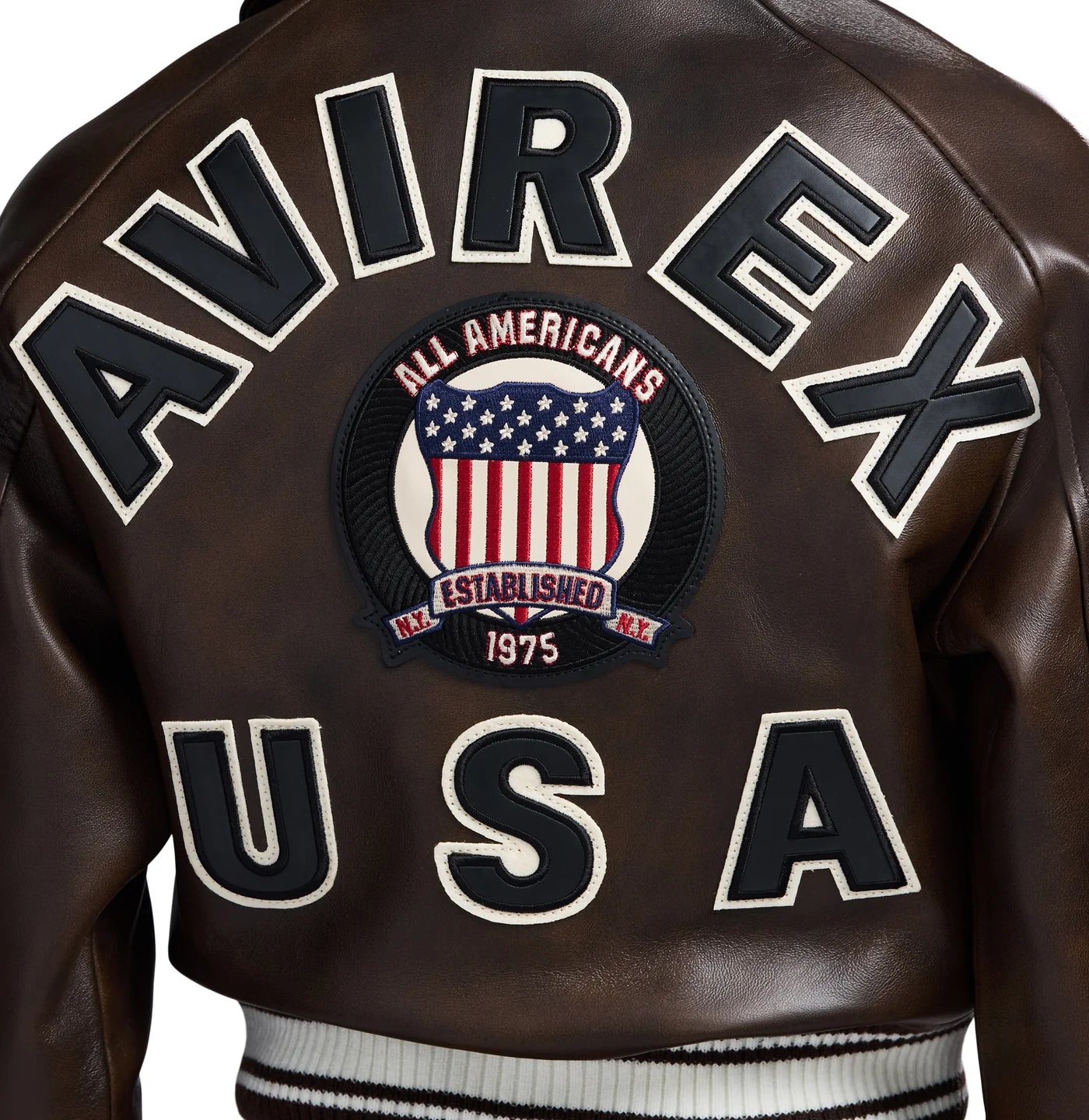WOMEN’S CROPPED AVIREX ICON VINTAGE BROWN