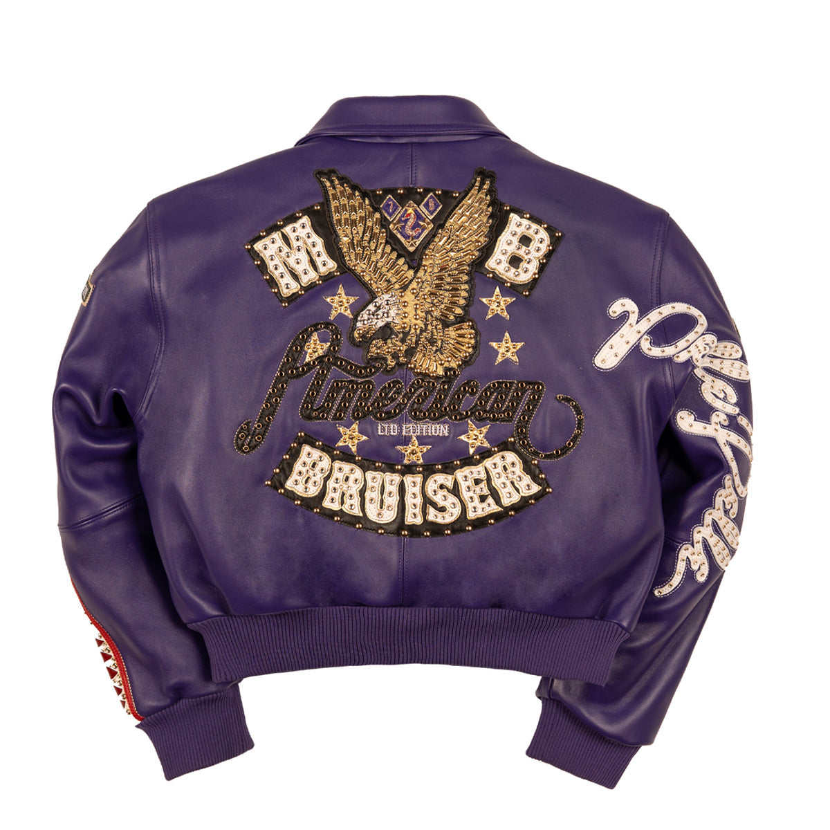 WOMEN’S CROPPED PELLE PELLE AMERICAN BRUISER PLUSH PURPLE