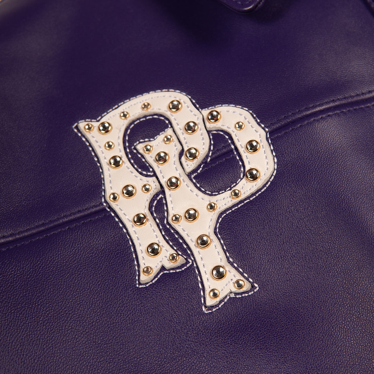 WOMEN’S CROPPED PELLE PELLE AMERICAN BRUISER PLUSH PURPLE