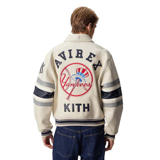 KITH & AVIREX FOR THE NEW YORK YANKEES LEATHER JACKET