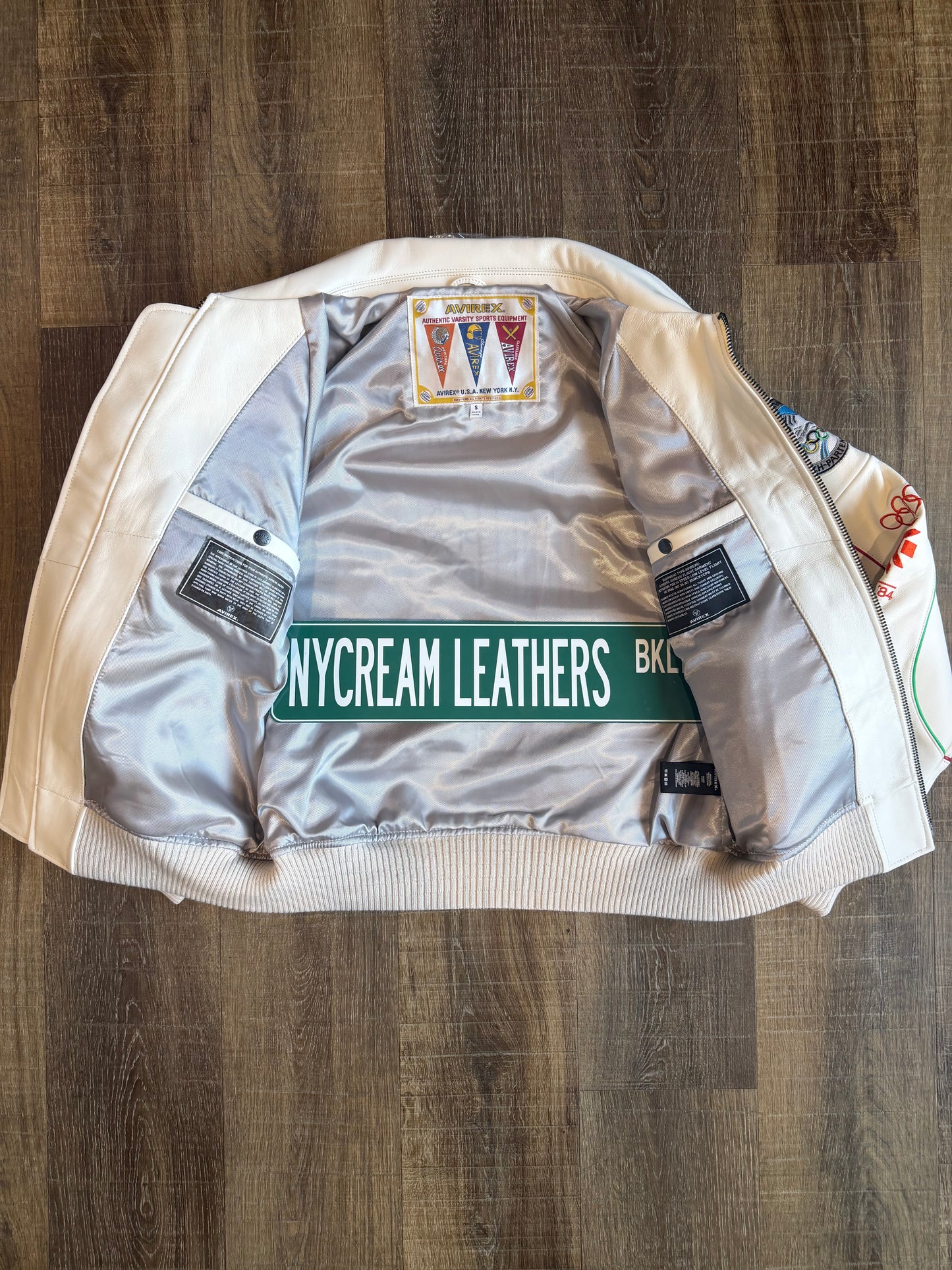 KITH & AVIREX FOR OLYMPICS HERITAGE LEATHER BOMBER JACKET