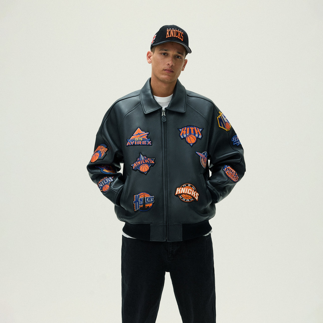 AVIREX x KITH NEW YORK KNICKS PATCH WORK VARSITY