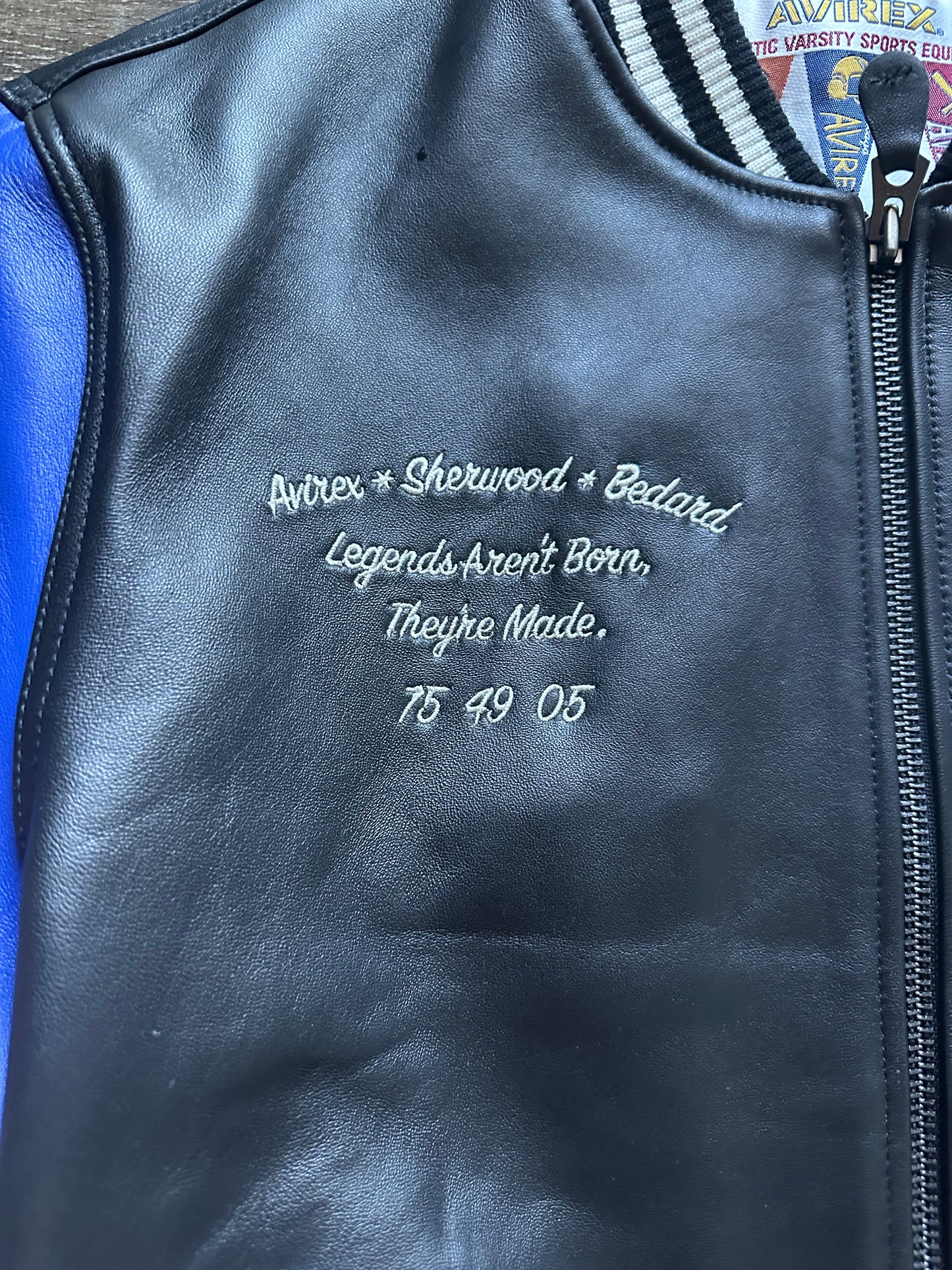 AVIREX x SHERWOOD CB VARSITY JACKET