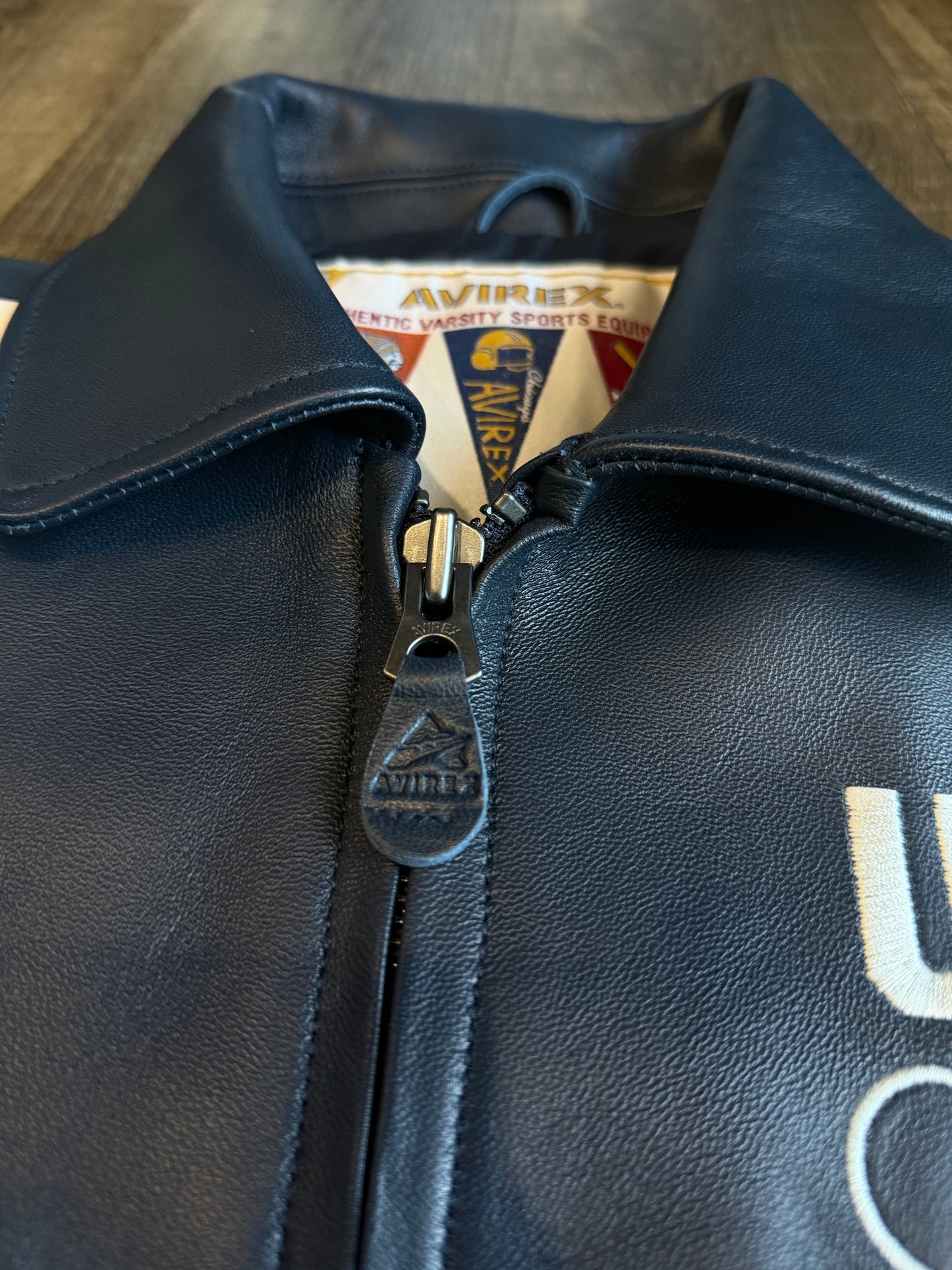 KITH & AVIREX FOR TEAM USA LEATHER BOMBER JACKET
