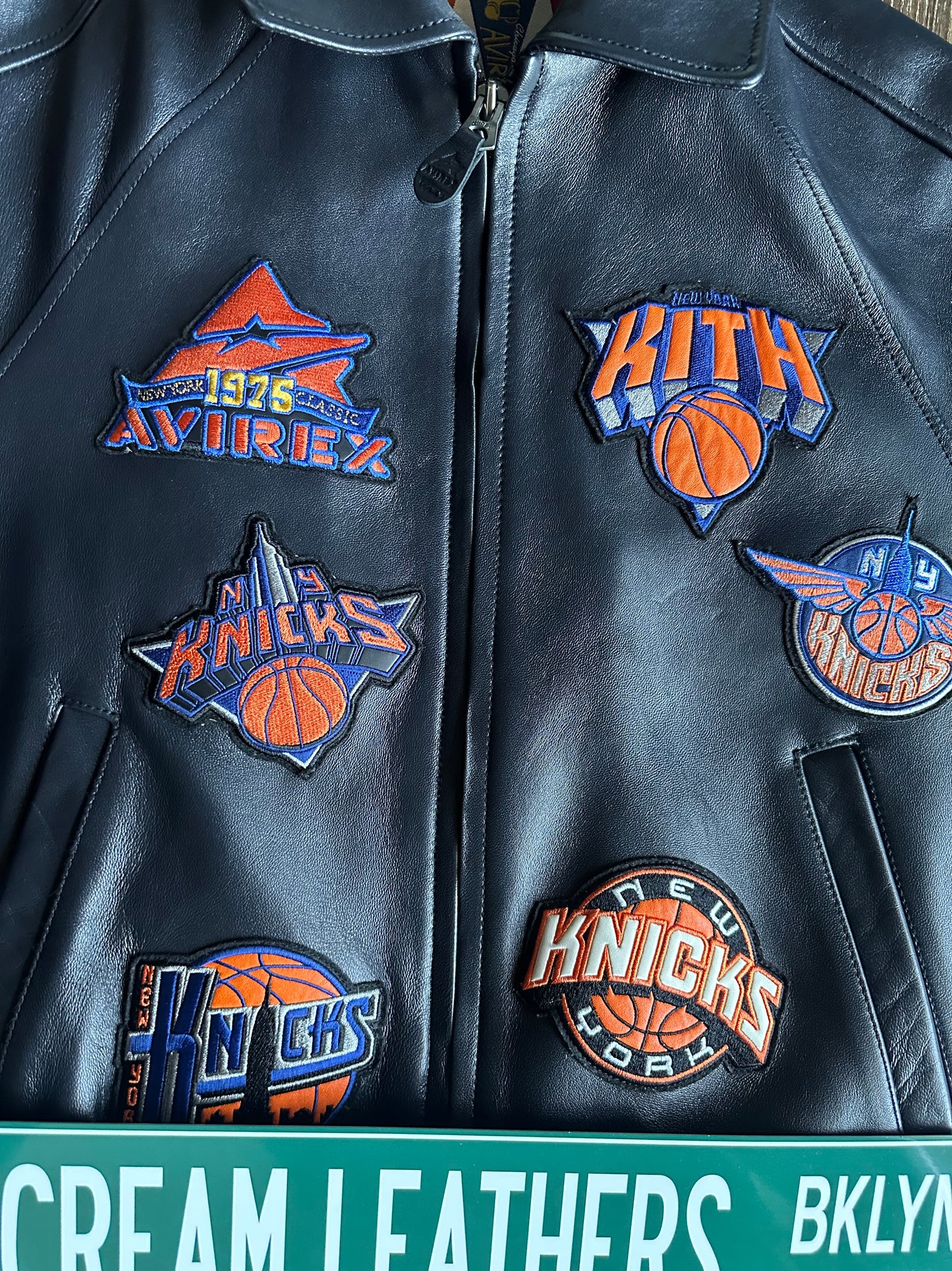 AVIREX x KITH NEW YORK KNICKS PATCH WORK VARSITY