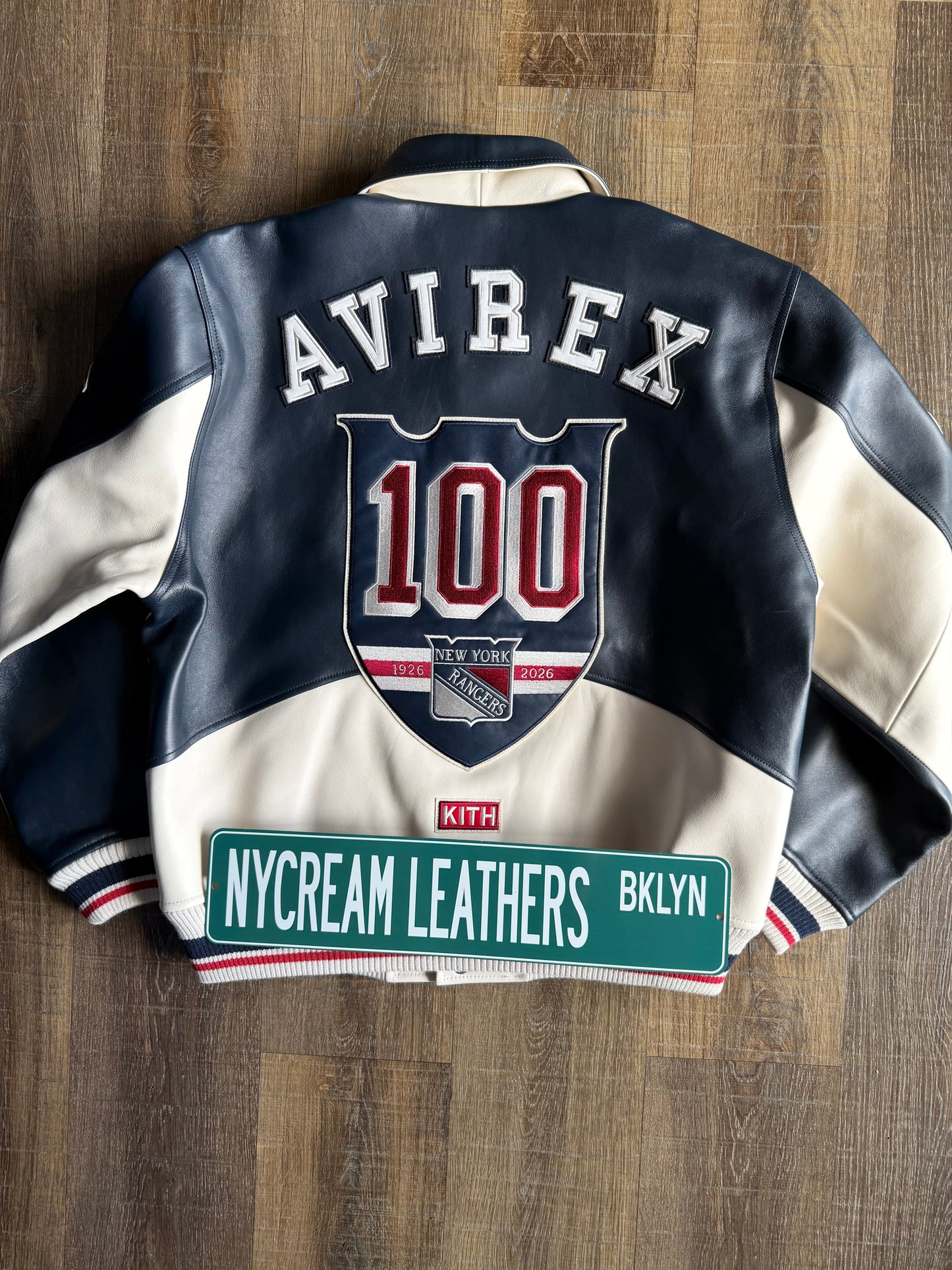 KITH & AVIREX FOR THE NEW YORK RANGERS BOMBER JACKET