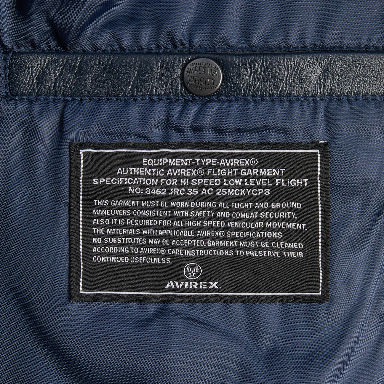 AVIREX x KITH NEW YORK KNICKS NAVY & SNAKE SKIN
