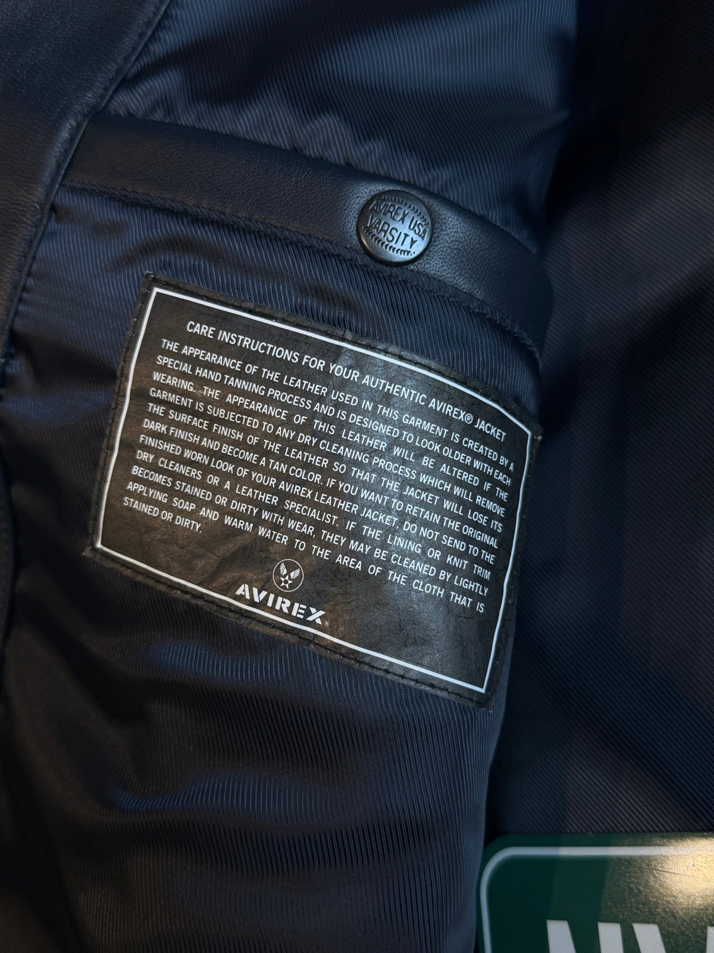 KITH & AVIREX FOR TEAM USA LEATHER BOMBER JACKET