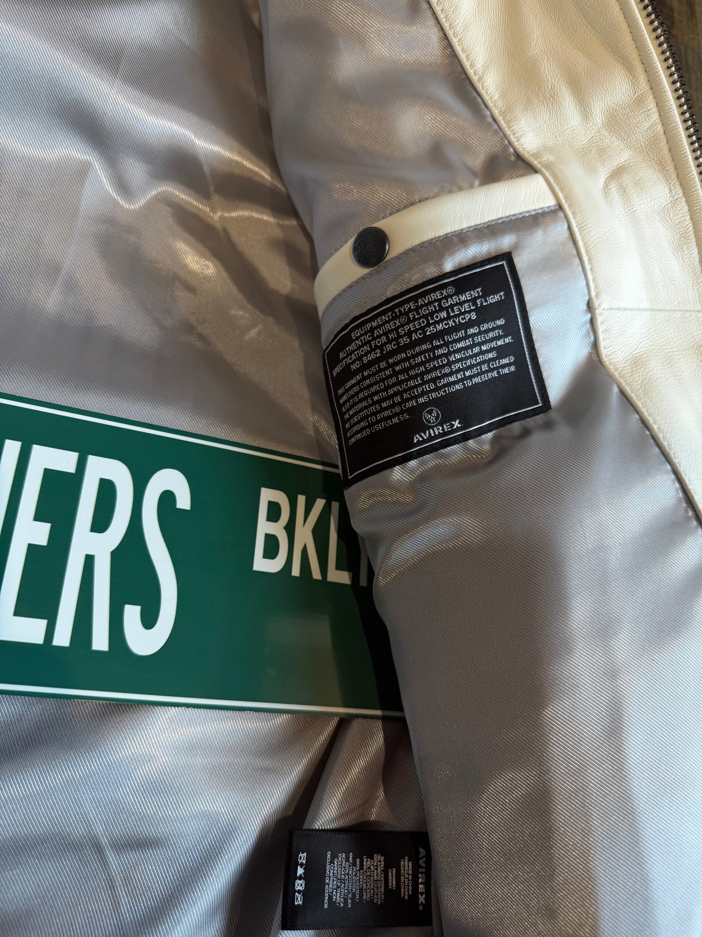 KITH & AVIREX FOR OLYMPICS HERITAGE LEATHER BOMBER JACKET