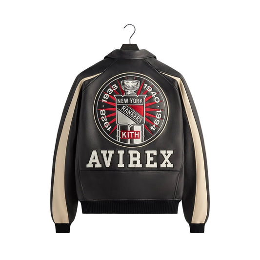 KITH & AVIREX FOR THE NEW YORK RANGERS BOMBER JACKET