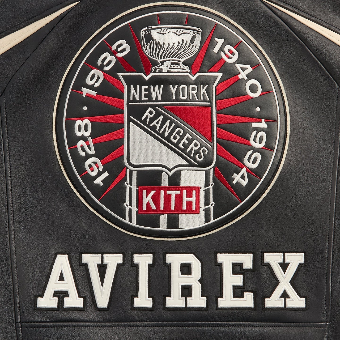 KITH & AVIREX FOR THE NEW YORK RANGERS BOMBER JACKET