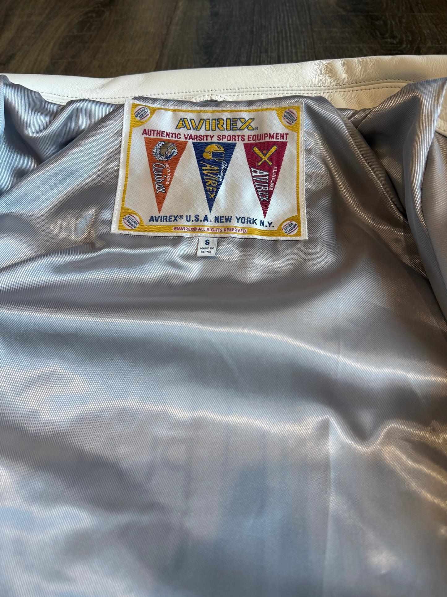 KITH & AVIREX FOR OLYMPICS HERITAGE LEATHER BOMBER JACKET