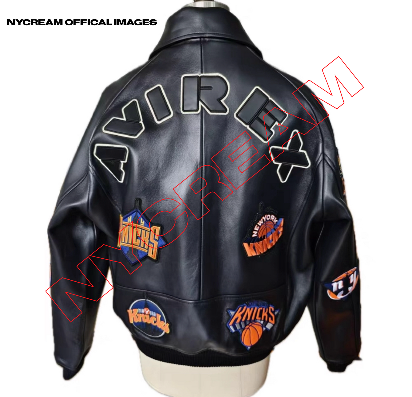 AVIREX x KITH NEW YORK KNICKS PATCH WORK VARSITY