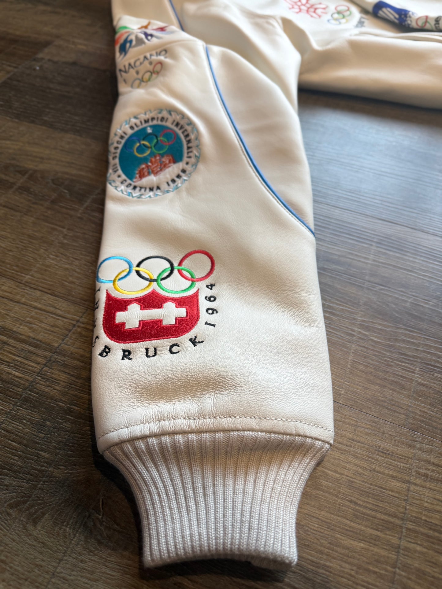KITH & AVIREX FOR OLYMPICS HERITAGE LEATHER BOMBER JACKET