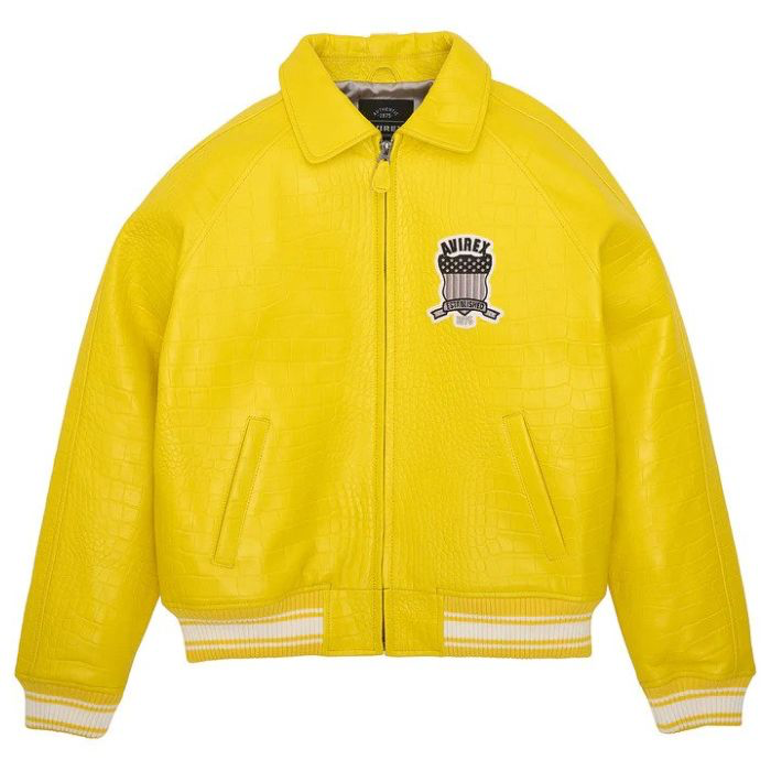 AVIREX ICON JACKET (CROC YELLOW)