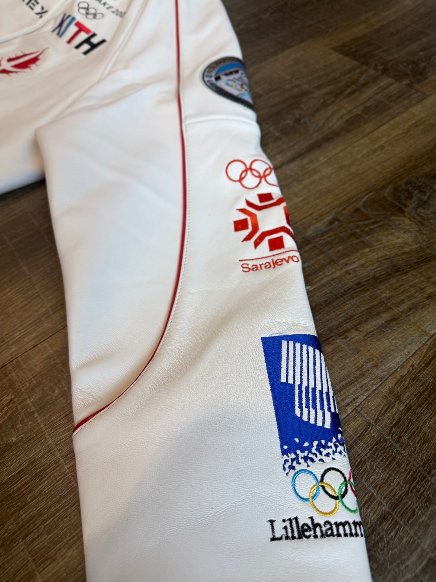 KITH & AVIREX FOR OLYMPICS HERITAGE LEATHER BOMBER JACKET