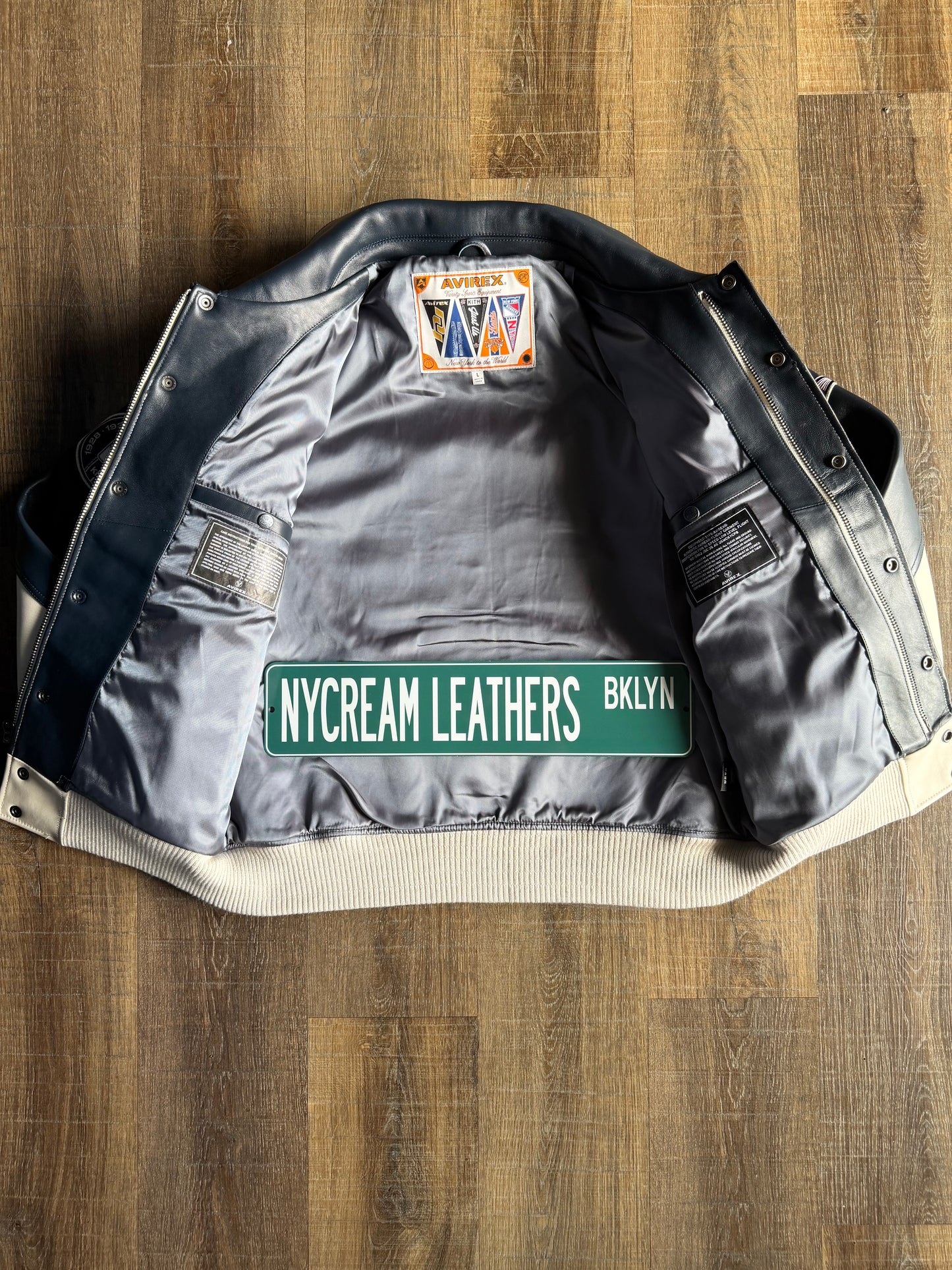 KITH & AVIREX FOR THE NEW YORK RANGERS BOMBER JACKET