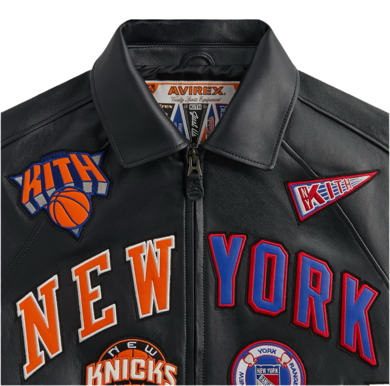 KITH & AVIREX for MADISON SQUARE GARDEN Sports Icon Jacket (BLACK)