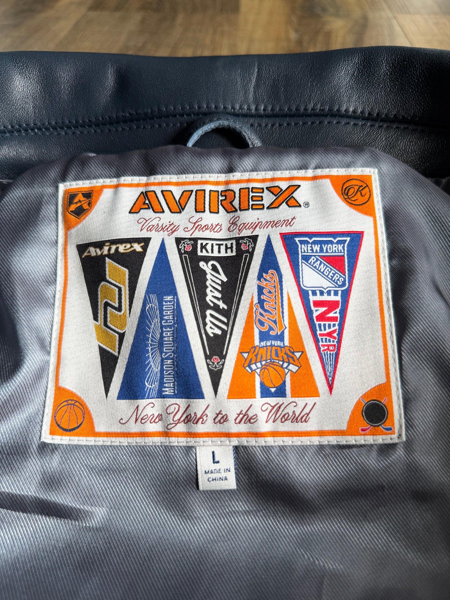 KITH & AVIREX FOR THE NEW YORK RANGERS BOMBER JACKET