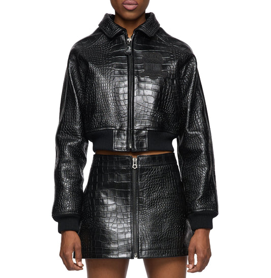 WOMEN’S CROPPED AVIREX CROC ICON BLACK