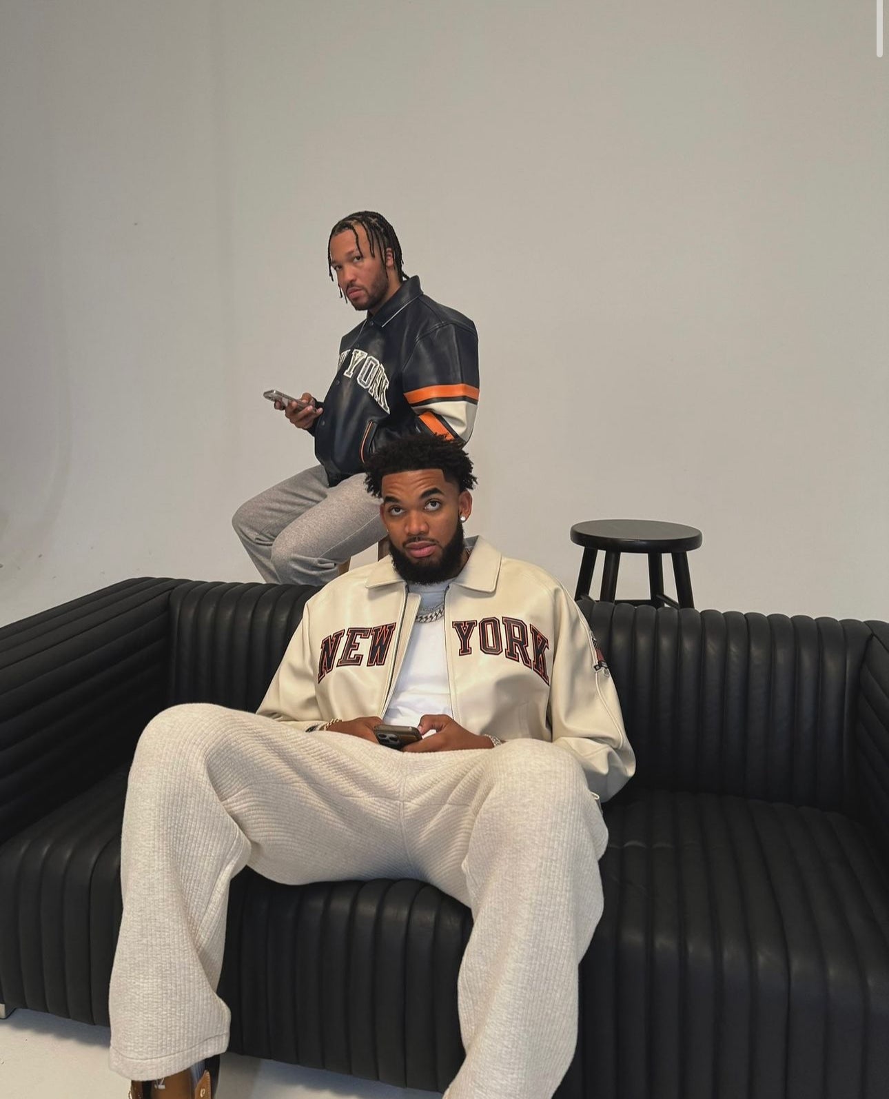 AVIREX x KITH NEW YORK KNICKS NAVY & SNAKE SKIN