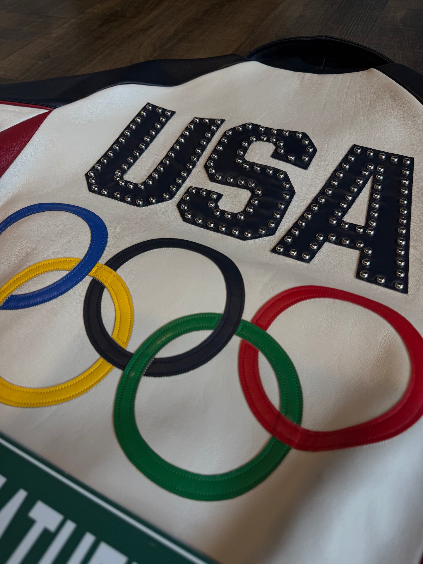KITH & AVIREX FOR TEAM USA LEATHER BOMBER JACKET