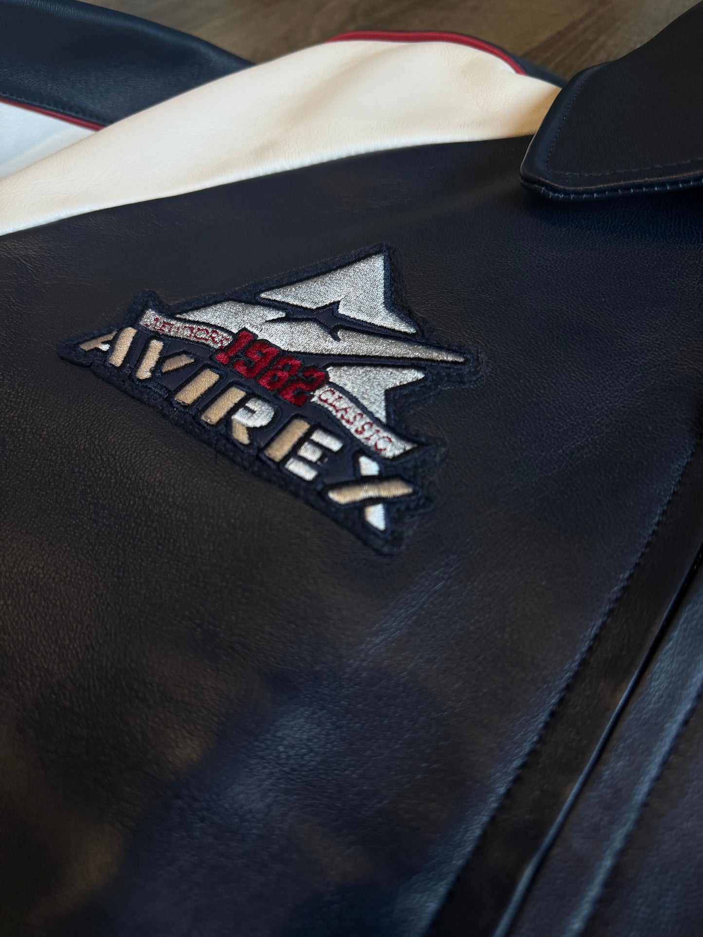 KITH & AVIREX FOR TEAM USA LEATHER BOMBER JACKET